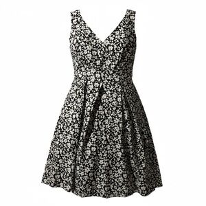 Charter Club Black and White Floral Mini Dress